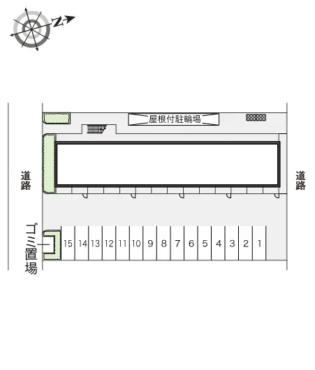 ★手数料０円★大阪市鶴見区今津北　月極駐車場（LP）